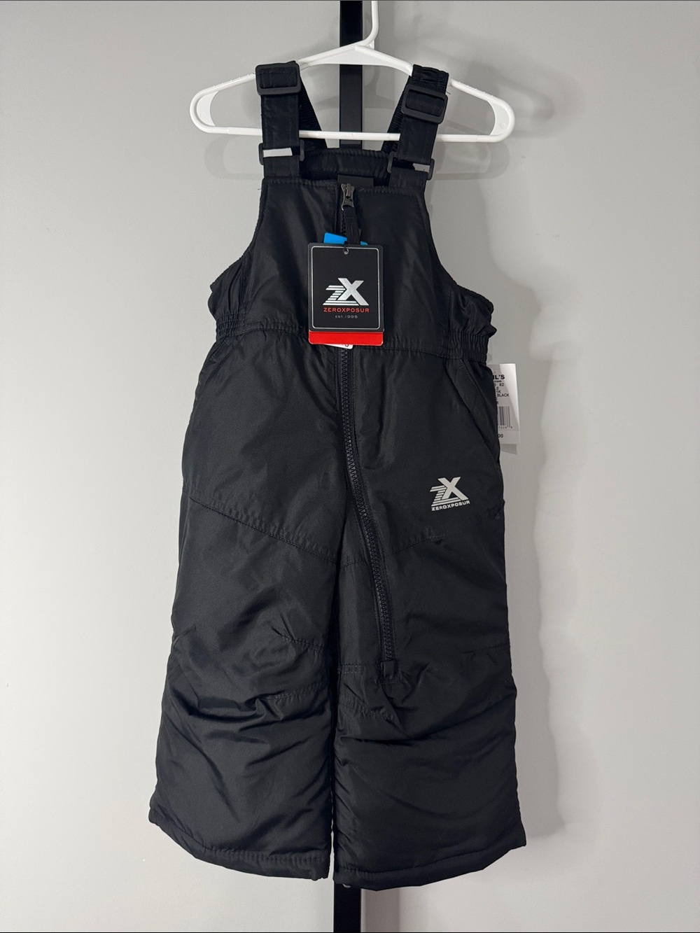 ZeroXposur Black Winter Snow Bibs Baby Toddler 12-18 Months New NWT